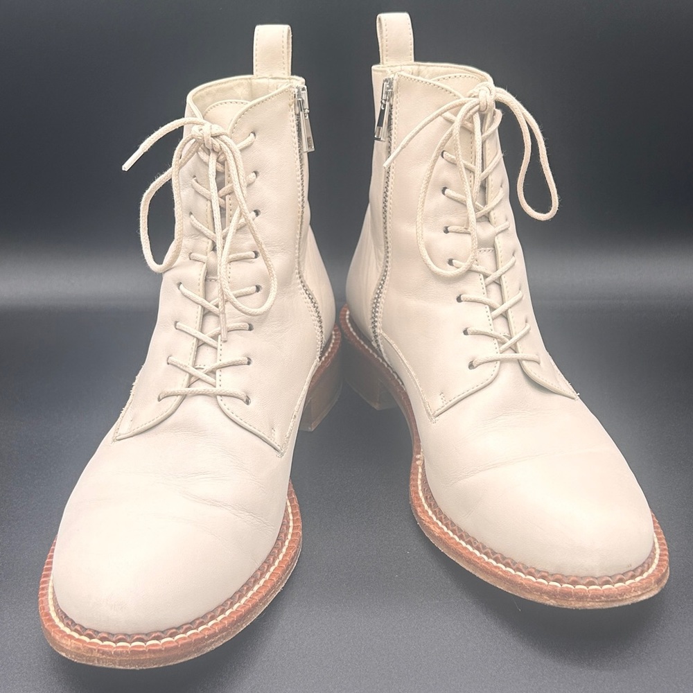 Vince Woman’s Neutral Combat boots